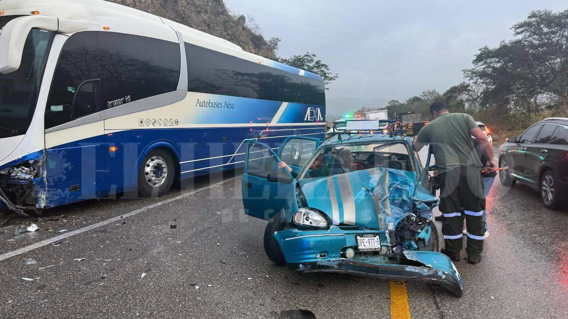 accidente en carretera